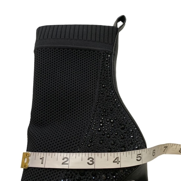 STEVE MADDEN New With Tags  Janit Embellished Beaded Mesh Booties - Picture 8 of 15